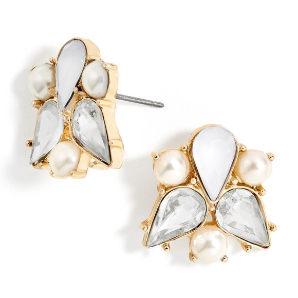 BaubleBar Jewelry - BaubleBar Josephine Pearl & Gold Stud Earrings BaubleBar Jewelry - BaubleBar Josephine Pearl & Gold Stud Earrings